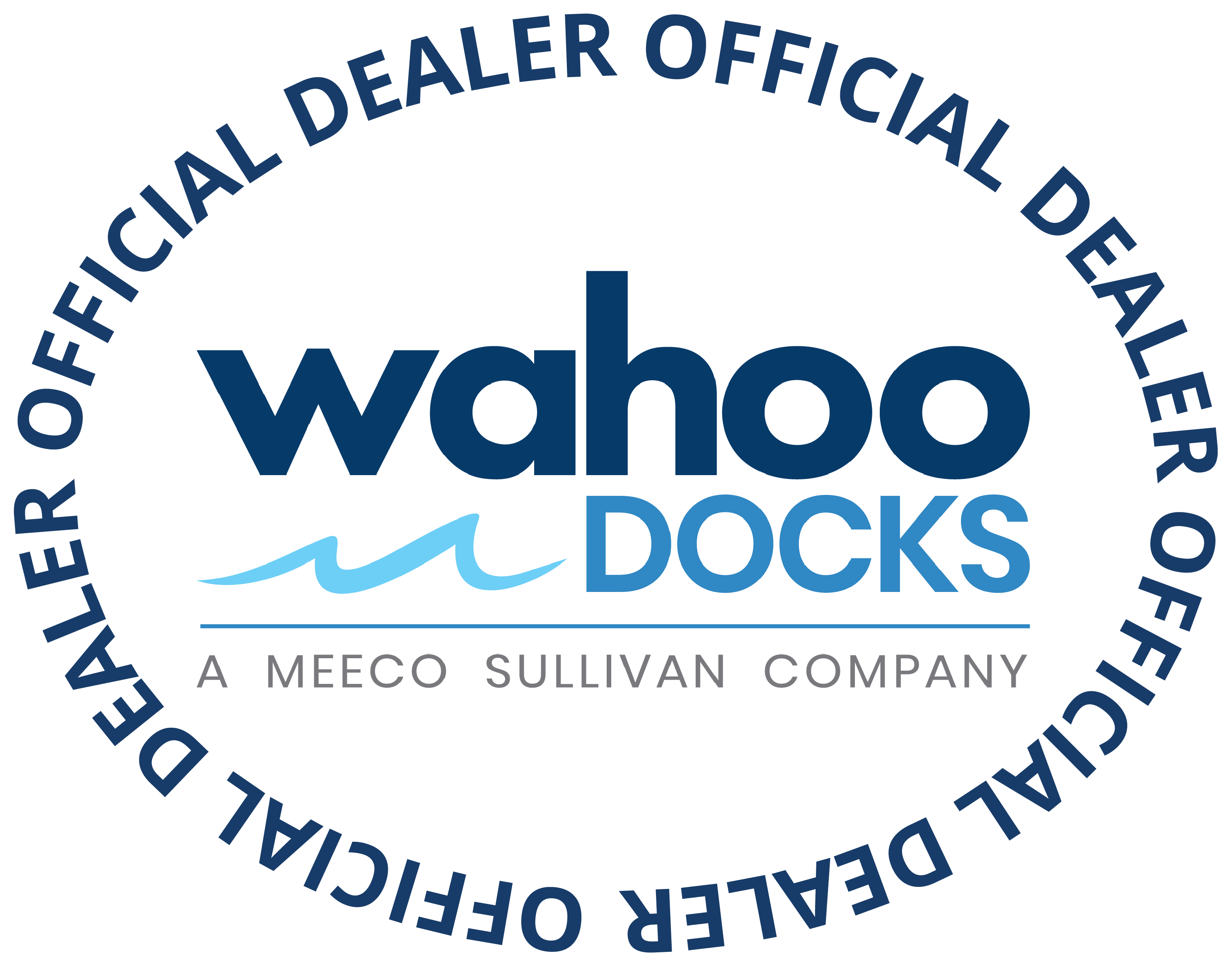 Official Wahoo Docks dealer logo